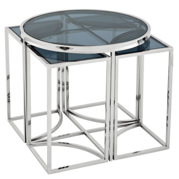 2485product_gallery_photo_3faedb7e-21b6-4038-abb9-6f3c663ac601.jpg Приставной Журнальный столик  Padova 5 в 1 из полированной нержавеющей стали — изображение 4