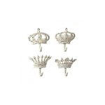 Набор настенных крючков Queen White