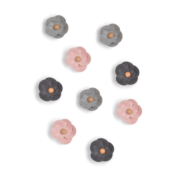 Декор для стен (9 штук) Umbra feltra flower разноцветный — изображение 3