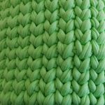 Вязаная корзина Лайм круглая малая — изображение 5