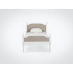 Кровать с декорированной резьбой и патиной  90х190