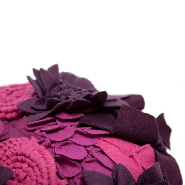 Шерстяной пуф Loca Nera big garden flower  — изображение 3