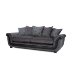 Диван двухместный черный