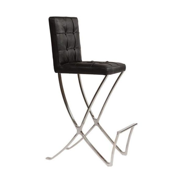 Стул Barcelona Dining Chair Черная Натуральная Кожа — изображение 4