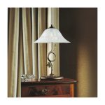 Настольная лампа Jolly с плафоном из матового белого стекла