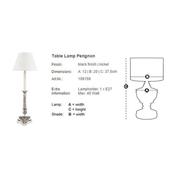 Настольная лампа  Perignon — изображение 5