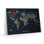 Карта travel map letters world — изображение 15