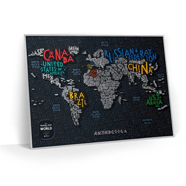 Карта travel map letters world — изображение 15