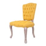 стул с мягкой обивкой Gamila yellow — изображение 4