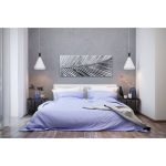 Комплект постельного белья семейный  с простыней 180х200 Индиго