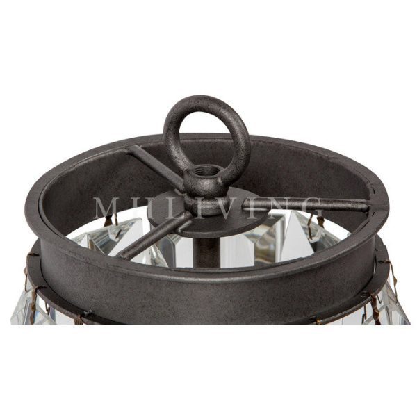 Дизайнерская настольная лампа из металла и стекла — изображение 6