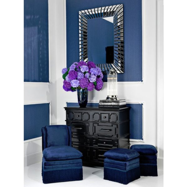 Пуф  красного цвета с бархатом 44х41 см — изображение 2