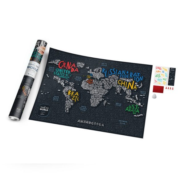 Карта travel map letters world — изображение 24