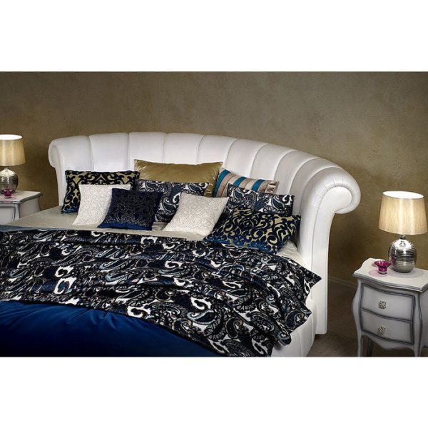 Кровать Letto Rotondo GM 01 с обивкой из экокожи или велюра 220 см — изображение 7