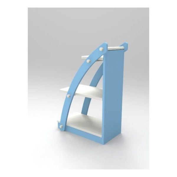 Стеллаж Парус К8 Пастельно-бирюзовый — изображение 6