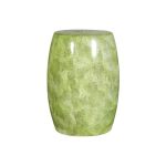 керамический столик-табурет Anaconda mustard в виде барабана 