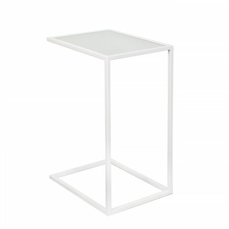 Кофейный стол Poegle white матовое стекло