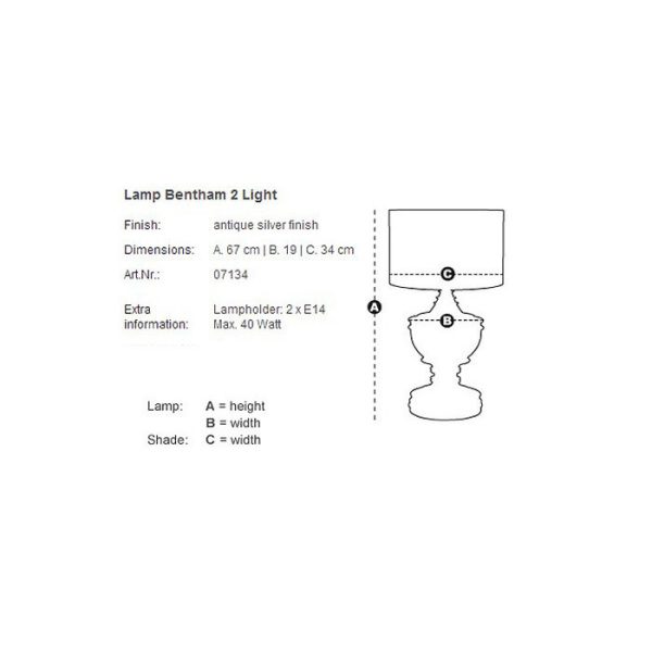 Настольная лампа  Bentham — изображение 2