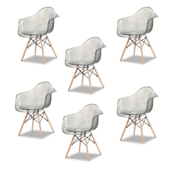 2502product_gallery_photo_6dffdf70-1ffe-4168-9954-f3ae4ea68ac3.jpg Набор из шести стульев с серым прозрачным сидением — изображение 1