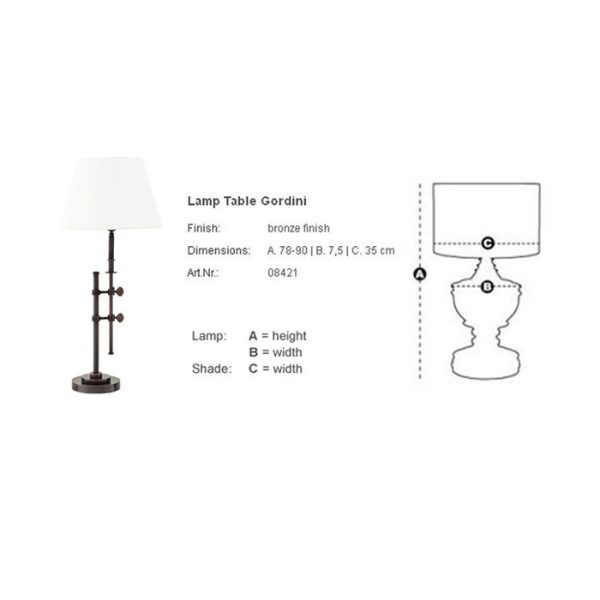 Настольная лампа  Lamp Table Gordini — изображение 4