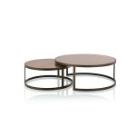 Кофейный столик JNL PIANO на основании из хромированного металла