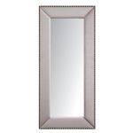 Зеркало напольное с гвоздиками Серо-Розовое