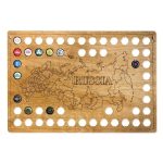 Копилка-панно для пивных крышек ANTON ANTON Карта России из натуральной березовой фанеры