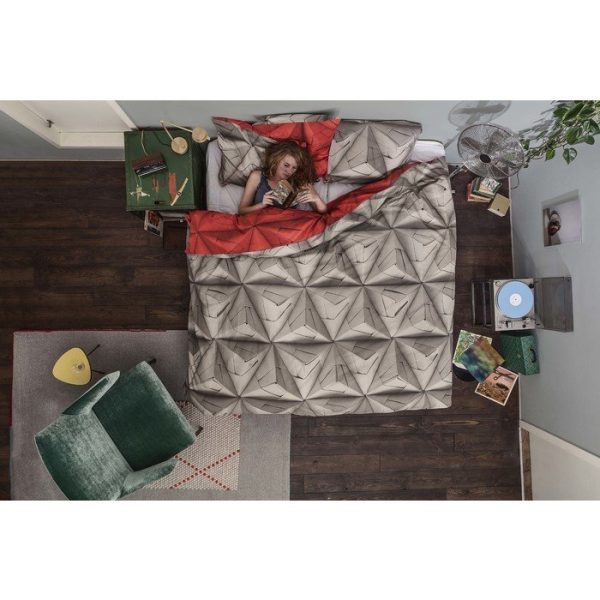 Комплект постельного белья Оригами красный 150х200 — изображение 3