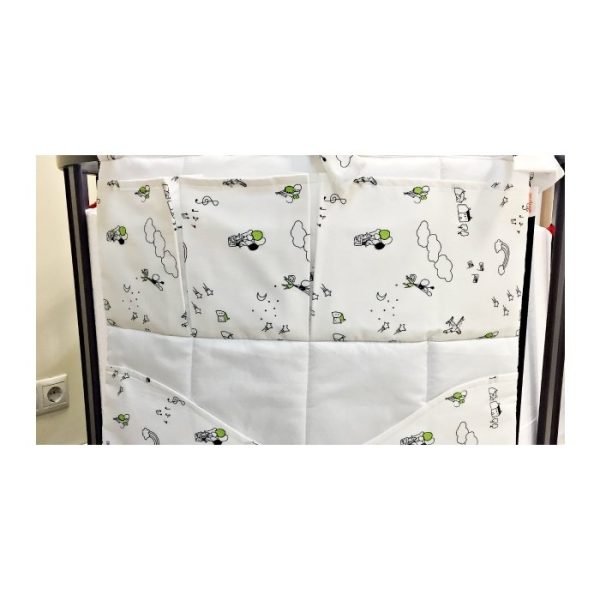 Карман декоративный EllipseFurniture L Белый Вставка Фантазия Зеленый — изображение 5