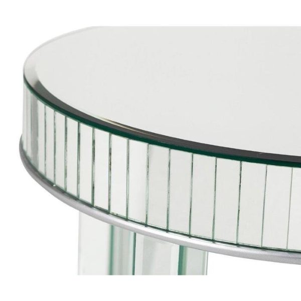 Зеркальный журнальный столик Cristal Big круглой формы  — изображение 2