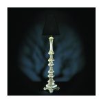 Настольная лампа Casali с абажуром из плотной черной ткани