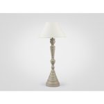 Лампа настольная на резной ножке из дерева махагони