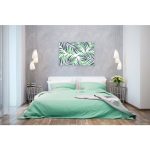 Комплект постельного белья семейный с простыней на резинке 160х200 Мятный