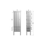 Шкаф-колонна  Summit high storage cabinet black — изображение 7