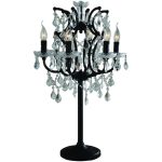 Настольная лампа Palla T с хрустальными подвесками