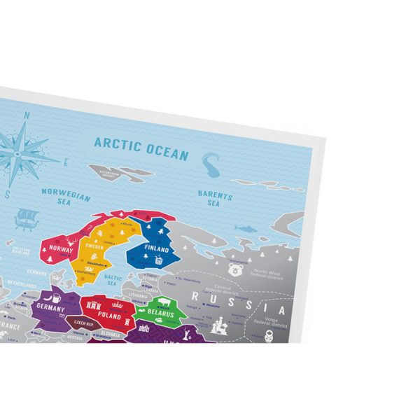 Карта travel map silver europe — изображение 18