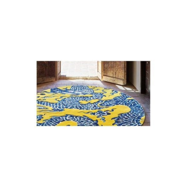 Круглый ковер GAN Blue china 250 см — изображение 3