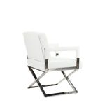 Кресло Aster X Chair Белая Кожа — изображение 2