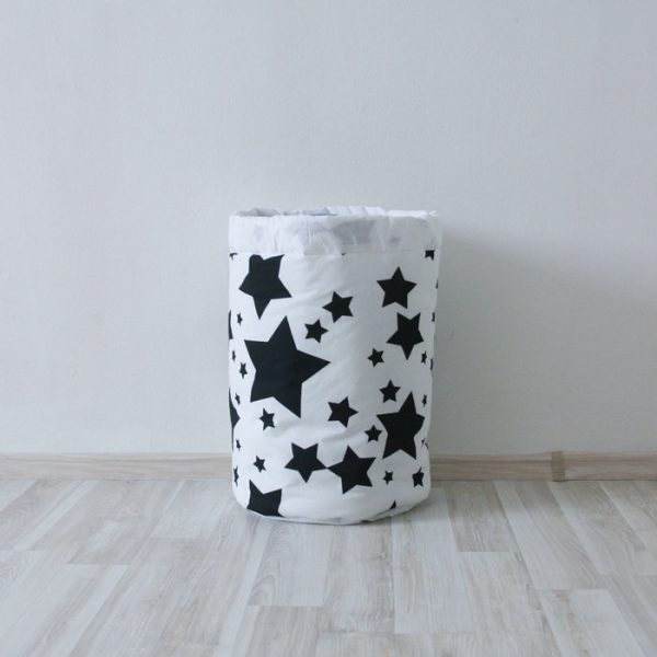 Тканевая корзина Black Stars из 100% хлопка — изображение 2