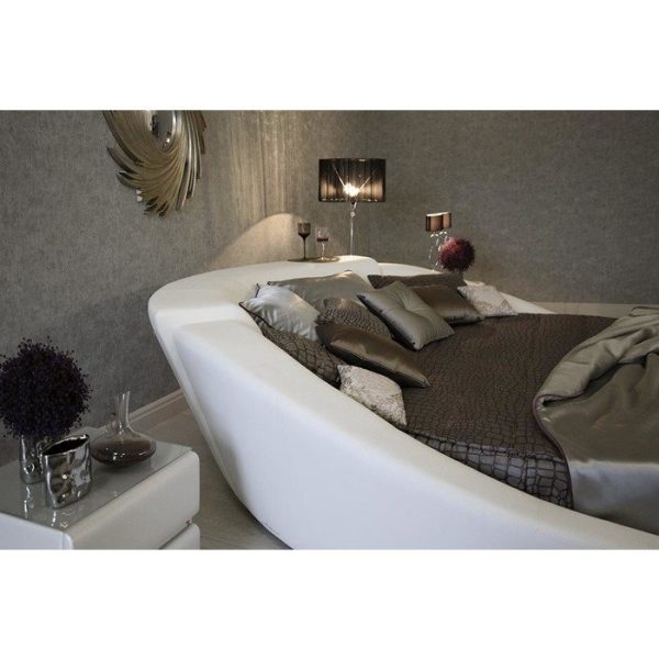 Кровать Letto  Rotondo 03 с обивкой из экокожи или велюра 200 см — изображение 7