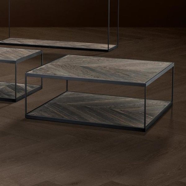 Журнальный столик  La Varenne со столешницей и полкой из дерева — изображение 6