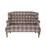 диван 2-х местный из дерева и ткани