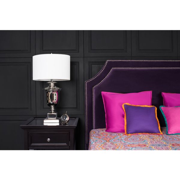 КРОВАТЬ с мягким изголовьем декорированным гвоздями 140х200 см — изображение 5