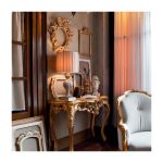 Зеркало Roberto Giovannini с нежно-бирюзовой резной рамой — изображение 2