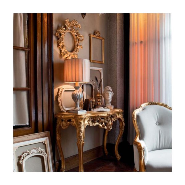 Зеркало Roberto Giovannini с нежно-бирюзовой резной рамой — изображение 2