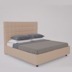 Кровать Shining Modern с мягким изголовьем и прочным деревянным каркасом 200х200 см — изображение 4