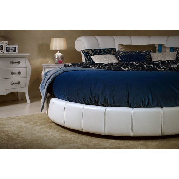 Кровать Letto Rotondo GM 01 с обивкой из экокожи или велюра 220 см — изображение 5