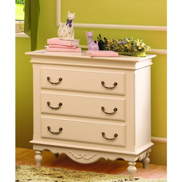 Комод Снежный Прованс белый из массива бука — изображение 2