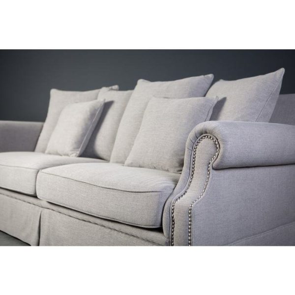 Диван Бурже декорированный латунными гвоздиками  — изображение 12