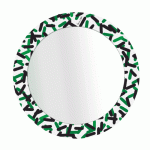 Настенное Зеркало PILLS  в раме с минималистическим принтом